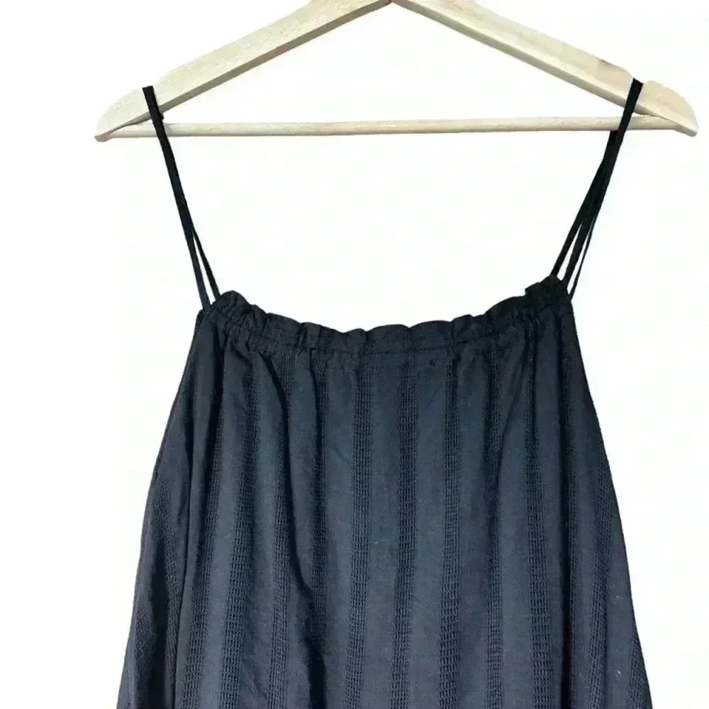 BB Dakota Steve Madden Flowget About It Dress Women's M Black Loose Flowy Maxi - Picture 4 of 7